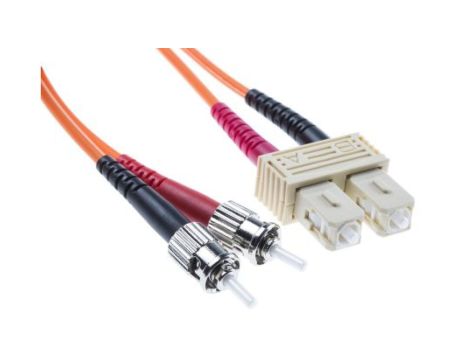 Kabel światłowodowy, średnica: 50/125m, OM2 Wielomodowy, Pomarańczowy, ST/SC
