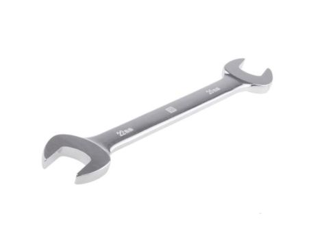 Klucz otwarty dwustronny, roz. 20 x 22 mm, dł. 225 mm, materiał: Stal chromowo-wanadowa, RS PRO