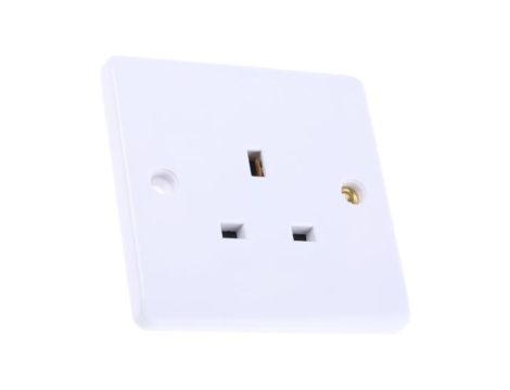 Gniazdo wtykowe Montaż wpuszczany kolor Biały W budynkach, 13A, IP20 230V ac