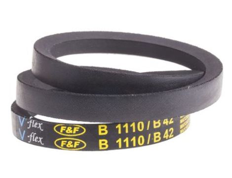 Pas napędowy, profil B, materiał: PET, guma, 17mm x 11mm x 1.06m, RS PRO