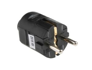 Wtyk sieciowy, 16A, 250 V, 2P+E Typ F, niemieckie Schuko, RS PRO