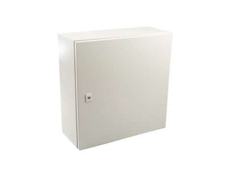 Szafka ścienna rozdzielcza RAL 7032, materiał: Stal, IP66, 500 x 500 x 210mm, RS PRO