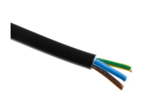 Sieciowy kabel zasilający 3 Core Polichlorek winylu PVC Sheath Czarny 5.97mm od , 300 V
