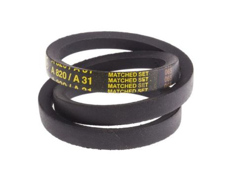 Pas napędowy, profil A, materiał: PET, guma, 13mm x 8mm x 787mm, RS PRO