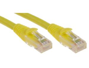 Kabel kategorii 6, Żółty, Wtyk RJ45/męski RJ45dł.: 5m, mat. koszulki: LSZH