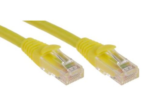 Kabel kategorii 6, Żółty, Wtyk RJ45/męski RJ45dł.: 5m, mat. koszulki: LSZH