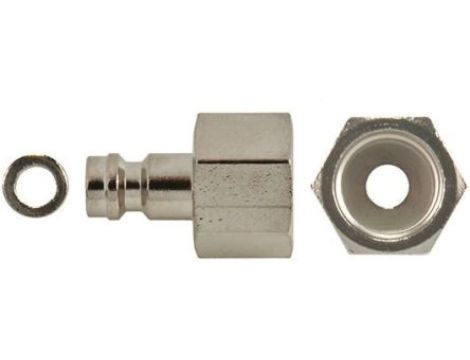 Szybkozłączka pneumatyczna, materiał Mosiądz, złącze G 3/8 żeńskie, RS PRO Camozzi, Legris, Rectus 21, Rectus 90