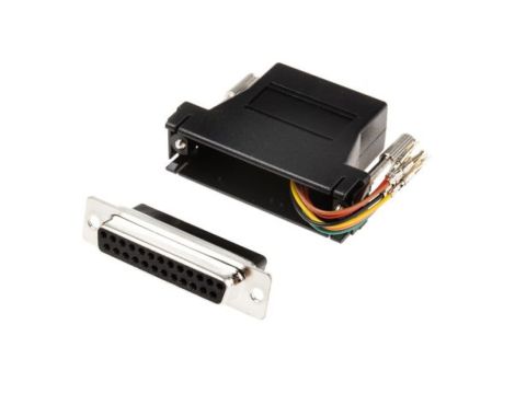 Adapter do złączy RJ, Bez ekranowania, 25-stykowe D-sub żeńskie, RJ11