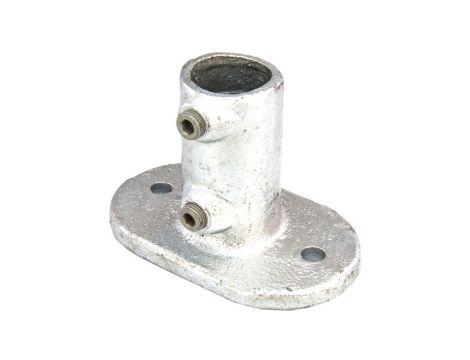 Kołnierz podstawy, Cast Iron, Kołnierz podstawy, 33.7mm, Rura okrągła, Typ 1