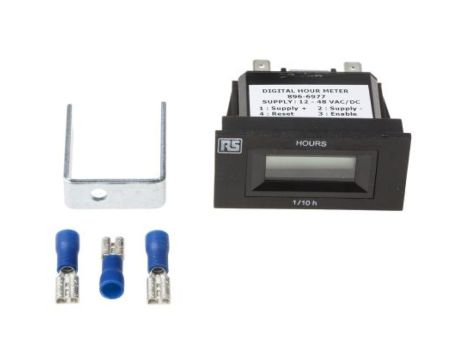 Licznik godzin LCD 6-cyfrowy 12 → 48 V AC/DC RS PRO