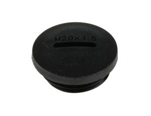Zaślepka, Czarny M20 x 1.5 Gwintowany, Nylon 66, Zaślepianie, 19.9mm 24mm RS PRO