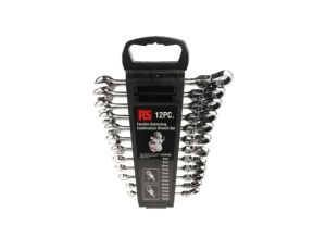 Zestaw narzędzi nastawnych 12 szt. Stal chromowo-wanadowa, RS PRO