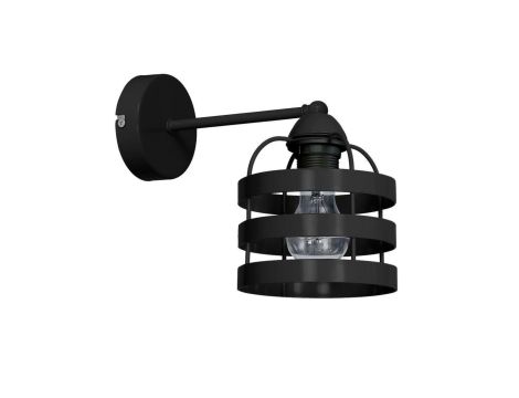 Kinkiet LARS BLACK 1xE27