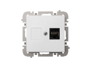 Vestra Gniazdo komputerowe pojedyncze RJ45 bez ramki podtynkowe IP20 biały 3848-10