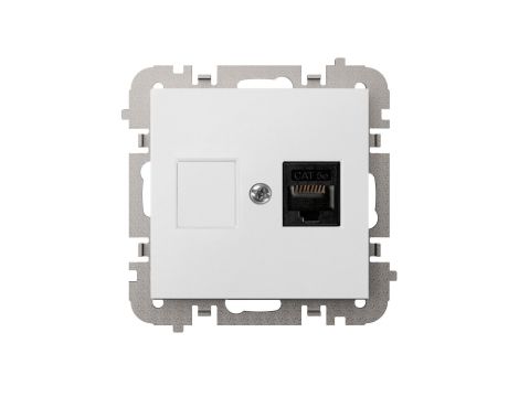 Vestra Gniazdo komputerowe pojedyncze RJ45 bez ramki podtynkowe IP20 biały 3848-10