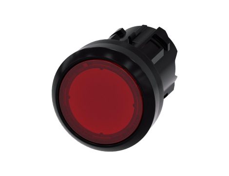 Przycisk podświetlany 22mm tworzywo czerwony płaski z samopowrotem SIRIUS ACT 3SU1001-0AB20-0AA0
