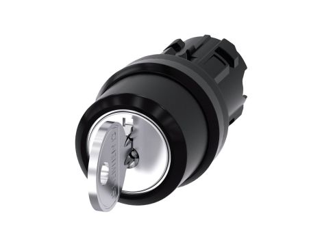 Przełącznik z kluczem 22mm tworzywo 3 poz I-O-II Ronis nr 455 klucz w poz I-O-II SIRIUS ACT 3SU1000-4CL11-0AA0