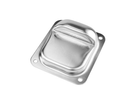 Ogranicznik centralny do bram skrzydłowych ocynkowany 158x138mm