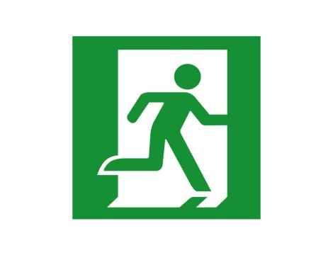 Piktogram VELLA 123x123 ludzik prawo 93335