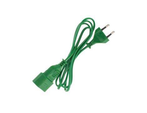 Przedłużacz 1-gniazdo b/u Euro 2,5A 1,5m /OMYp 2x0,75/ zielony PS-11