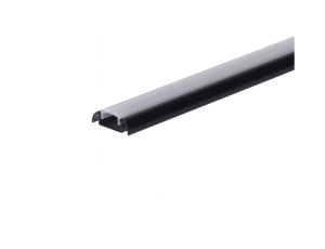 Profil led Basic Max 2m czarny z osłoną mleczną ML