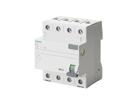 Wyłącznik różnicowoprądowy SENTRON 4P 40A 30mA Typ A biegun N z lewej 5SV3344-6KL