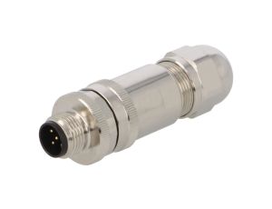 Złącze okrągłe M12 męskie proste ekranowane 5pin 60V PG7 T4111411051-000
