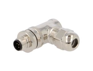 Złącze okrągłe M12 męskie kątowe ekranowane 5pin 60V PG7 T4113011051-000