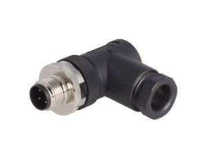 Złącze okrągłe M12 męskie kątowe nieekranowane 4pin 250V PG9 T4113002041-000