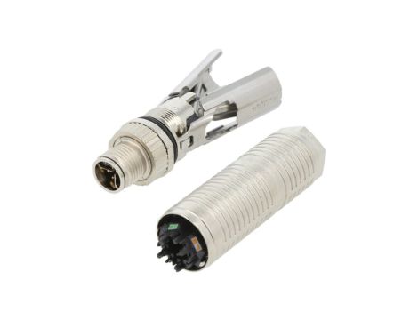 Złącze okrągłe M12 męskie proste ekranowane 8pin 250V 2327989-1