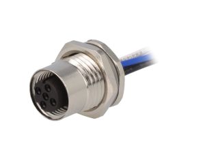 Złącze okrągłe M12 żeńskie proste 4pin 250V 0,2m T4171110504-001