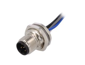 Złącze okrągłe M12 męskie proste 5pin 60V 0,2m T4171010405-001