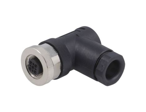 Złącze okrągłe M12 żeńskie kątowe nieekranowane 4pin 250V PG9 T4112002041-000