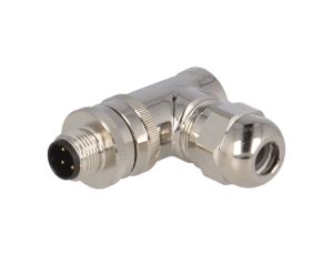 Złącze okrągłe M12 męskie kątowe ekranowane 4pin 250V PG9 T4113512041-000