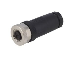 Złącze okrągłe M12 żeńskie proste nieekranowane 5pin 60V PG9 T4110002051-000