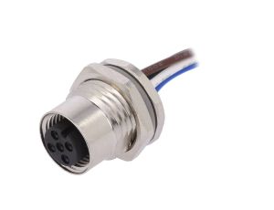 Złącze okrągłe M12 żeńskie proste 4pin 250V 0,2m T4171110004-001