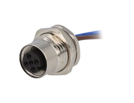 Złącze okrągłe M12 żeńskie proste 3pin 250V 0,2m T4171110003-001