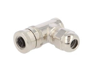 Złącze okrągłe M12 żeńskie kątowe ekranowane 5pin 60V PG7 T4112411051-000