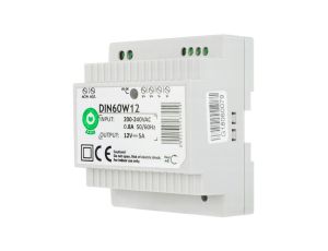 Zasilacz POS na szynę DIN 60W 12VDC 5A DIN60W12