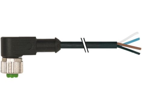 Konektor M12 żeński kątowy z wolnym końcem przewodów 20m 7000-12341-6342000