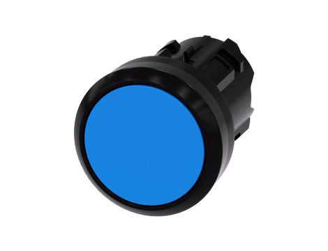 Przycisk 22mm tworzywo niebieski płaski z samopowrotem SIRIUS ACT 3SU1000-0AB50-0AA0