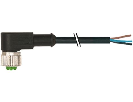 Konektor M12 żeński kątowy z wolnym końcem przewodów 5m 7000-12321-6130500