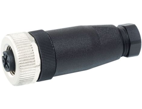 Wtyczka M12 żeńska prosta 4-polowa zaciski śrubowe 4-6mm 7000-12901-0000000