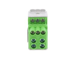 Blok rozdzielczy - dystrybucyjny Al/Cu SDB 100 (80010) SIMBLOCK zielony 81601005