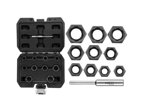 Nasadki 3/8, do uszkodzonych nakrętek, krótkie - zestaw 11 szt. 11-922