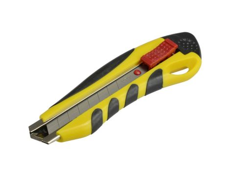 Nóż z ostrzem łamanym 18mm metalowe prowadnice korpus z tworzywa 17B428