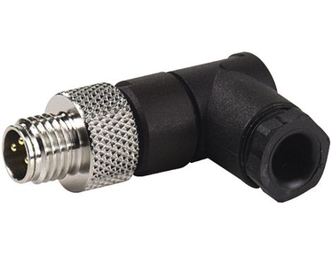 Złącze okrągłe M8 męskie kątowe do lutowania 3pin 7000-08441-0000000