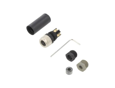 Złącze okrągłe M8 żeńskie proste 4pin 7000-08631-0000000