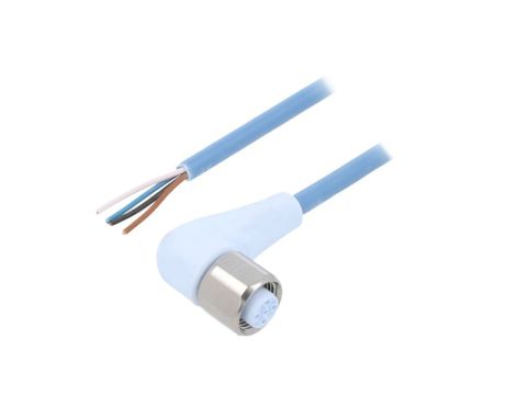 Złącze okrągłe M12 żeńskie kątowe z wolnym końcem przewodów 4pin 7024-12341-3211000