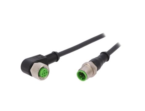 Konektor M12 męski prosty - M12 żeński kątowy 4 pin 7000-40121-6340200